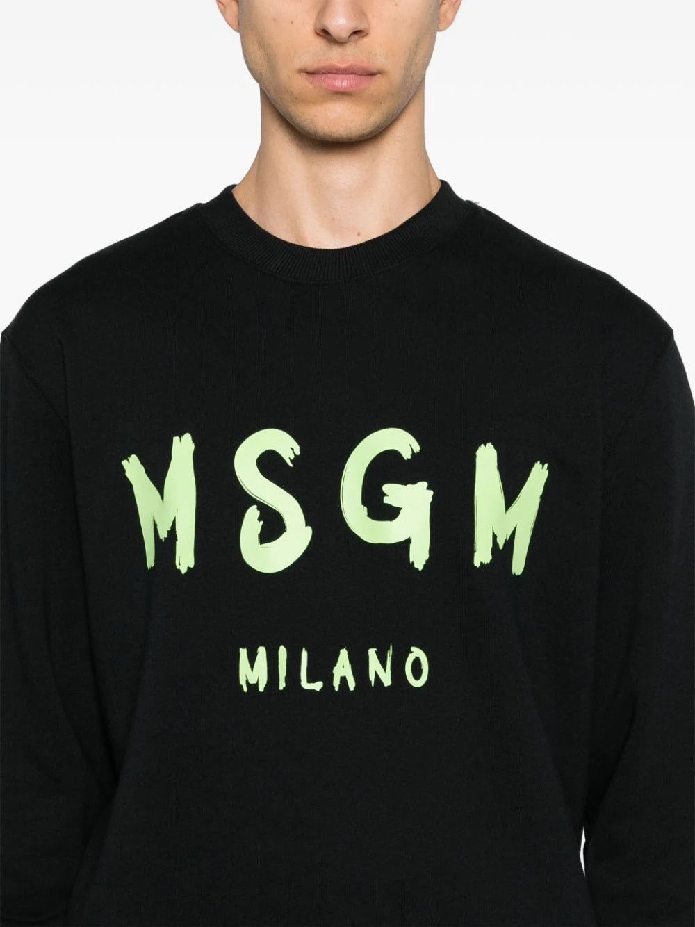 MSGM-OUTLET-SALE-Sweatshirts SCHWARZ-ARCHIVIST