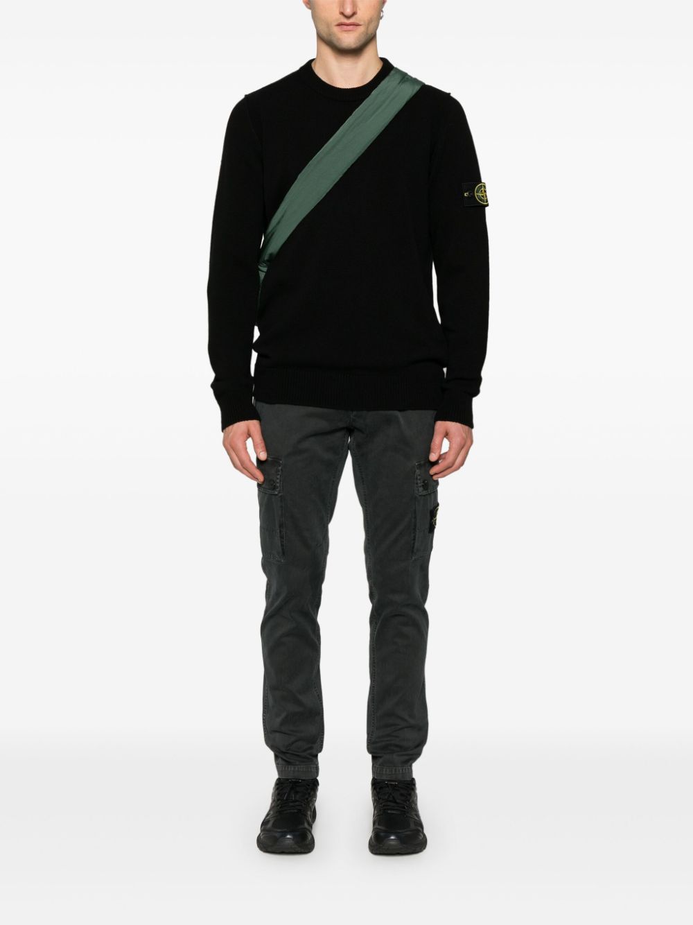 Stone Island-OUTLET-SALE-Sweatshirts SCHWARZ-ARCHIVIST