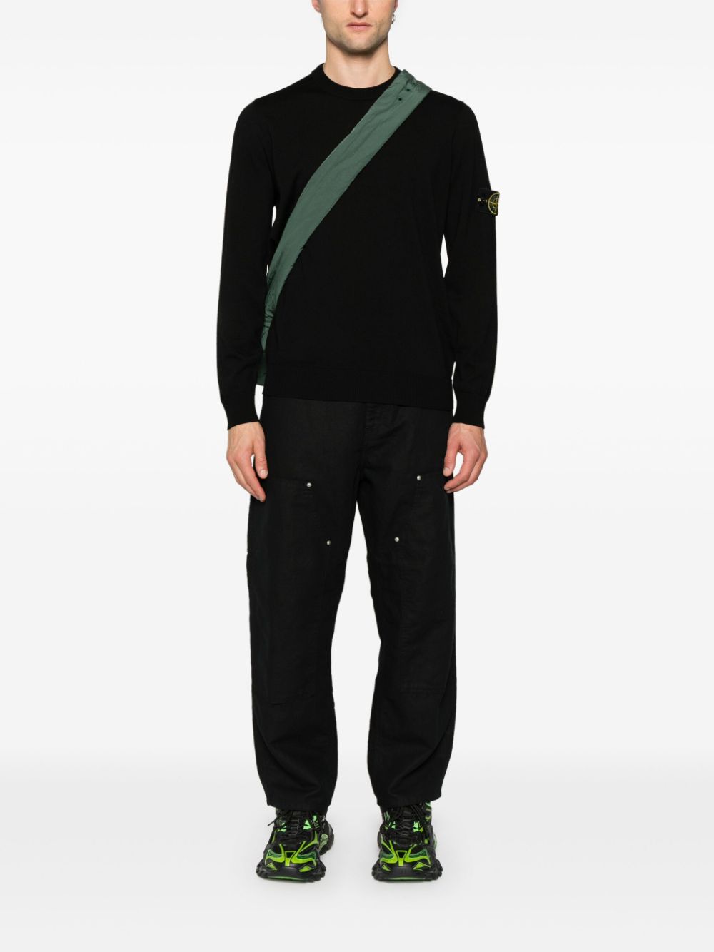 Stone Island-OUTLET-SALE-Sweatshirts SCHWARZ-ARCHIVIST