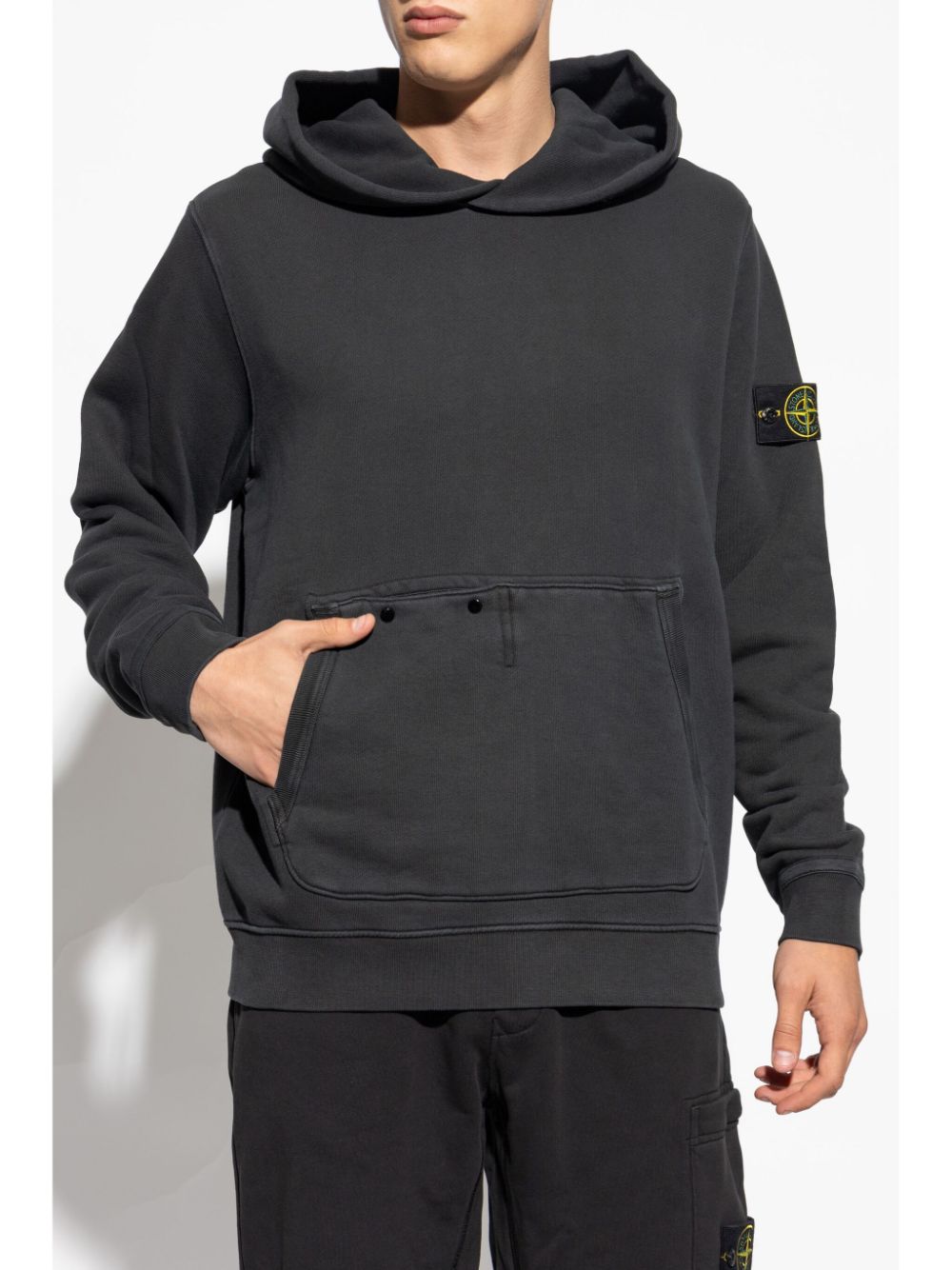 Stone Island-OUTLET-SALE-Sweatshirts SCHWARZ-ARCHIVIST