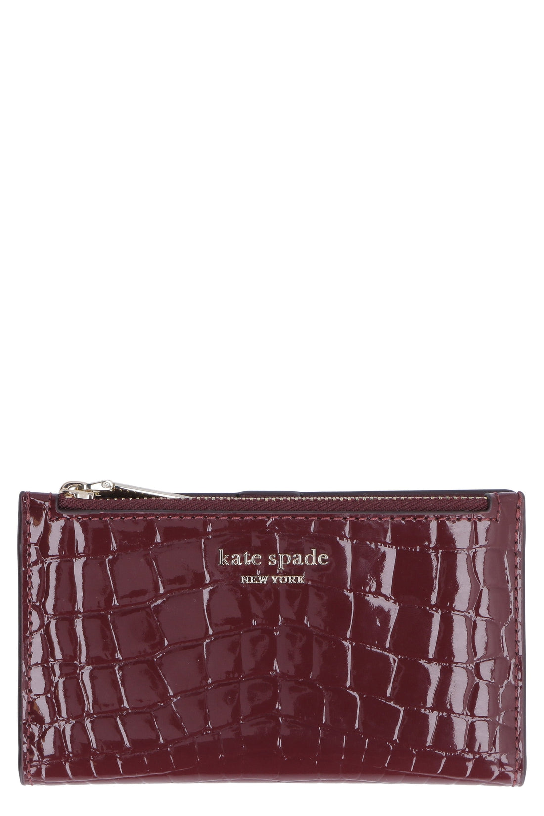 Kate Spade New York-OUTLET-SALE-Sylvia logo leather wallet-ARCHIVIST