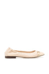 Tod's-OUTLET-SALE-T Logo Strap Leather Ballerinas-ARCHIVIST