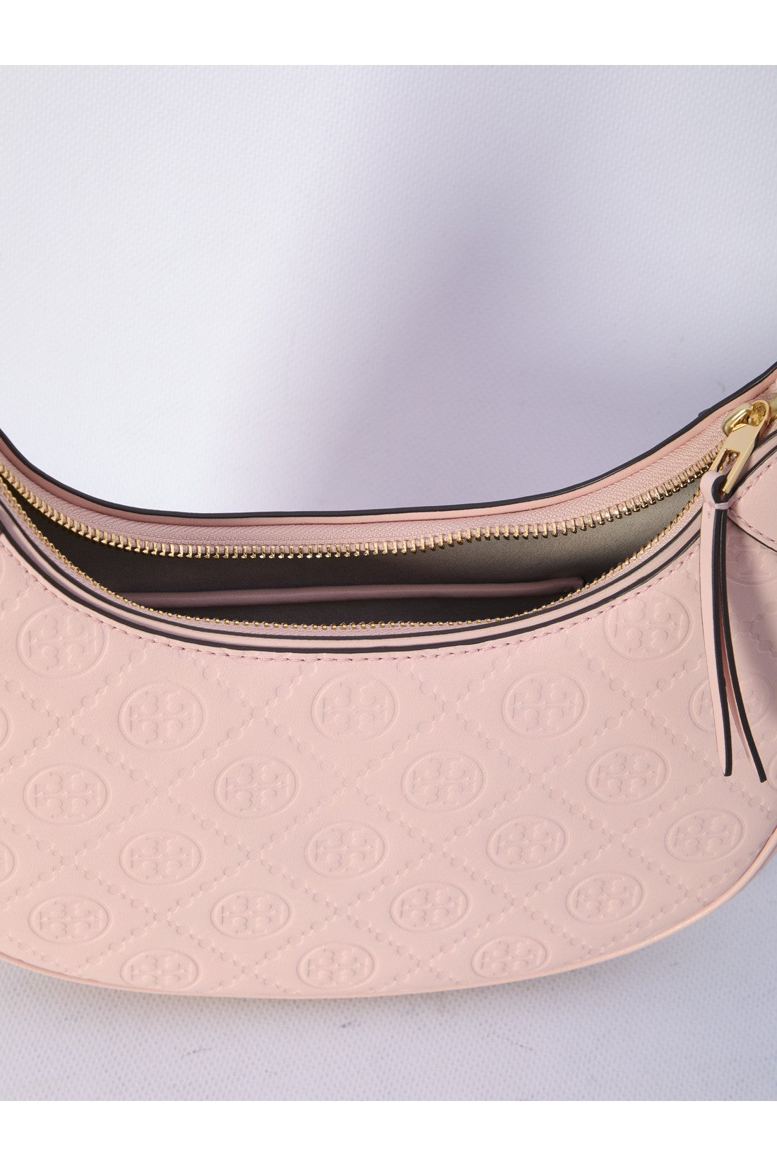 TORY BURCH-OUTLET-SALE-T Monogram Crescent bag-ARCHIVIST