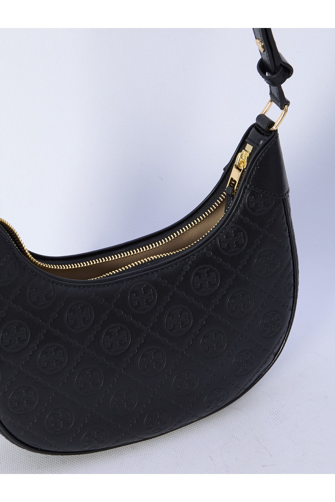 TORY BURCH-OUTLET-SALE-T Monogram Crescent bag-ARCHIVIST