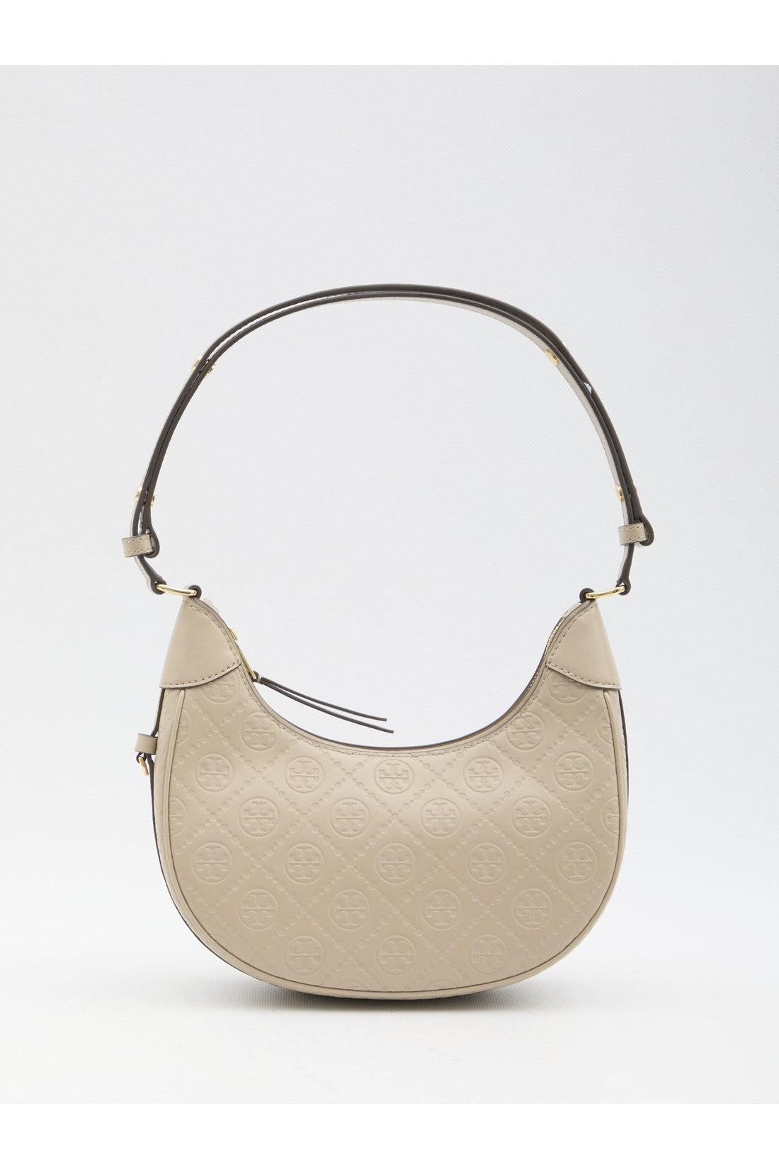 TORY BURCH-OUTLET-SALE-T Monogram Crescent bag-ARCHIVIST