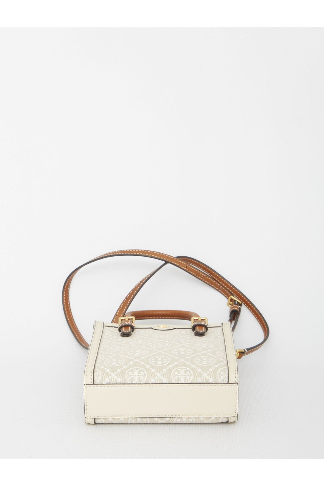 TORY BURCH-OUTLET-SALE-T Monogram Mini Tote bag-ARCHIVIST