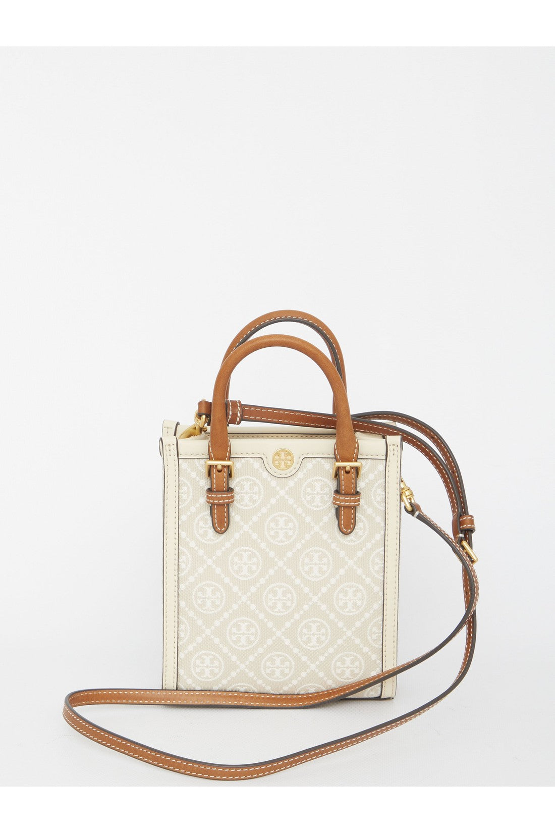 TORY BURCH-OUTLET-SALE-T Monogram Mini Tote bag-ARCHIVIST