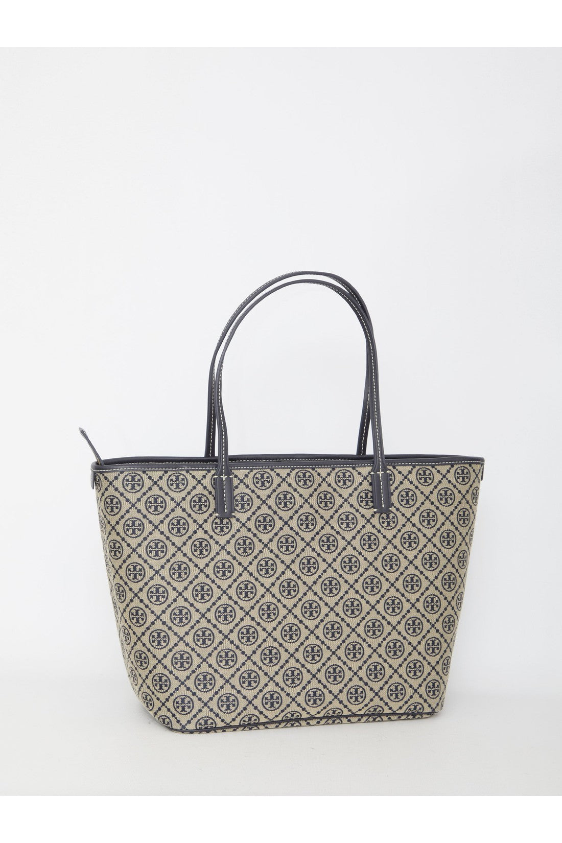 TORY BURCH-OUTLET-SALE-T Monogram Zip Tote bag-ARCHIVIST