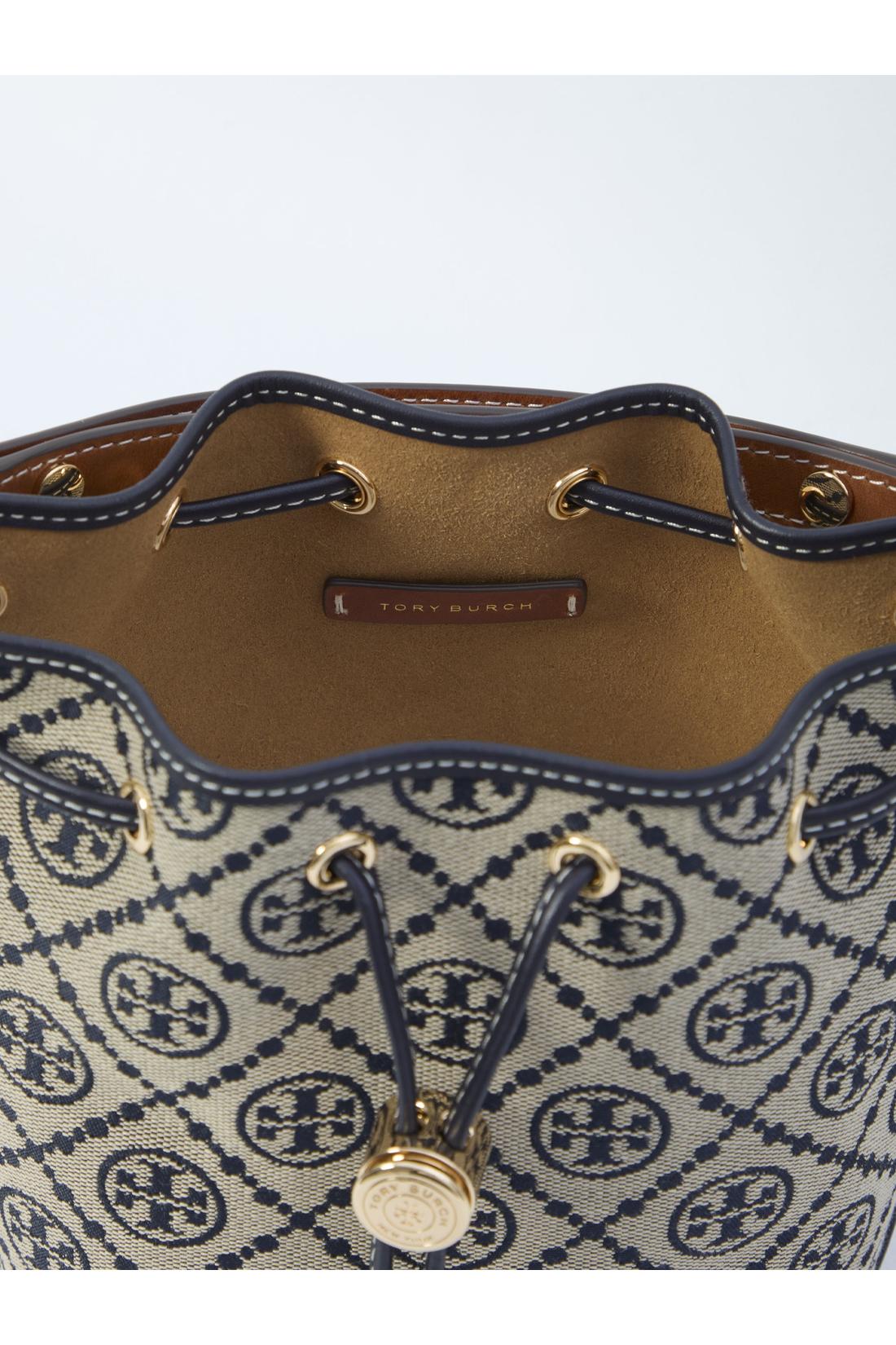 Tory Burch-OUTLET-SALE-T Monogram bucket bag mini-ARCHIVIST