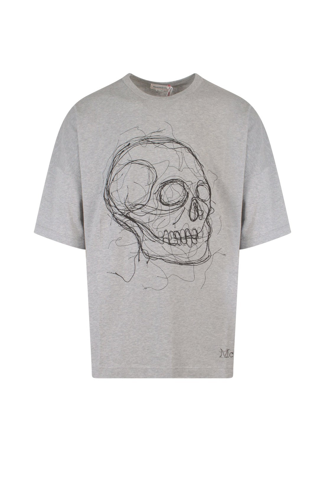 ALEXANDER MCQUEEN-OUTLET-SALE-T-Shirt Grau-ARCHIVIST