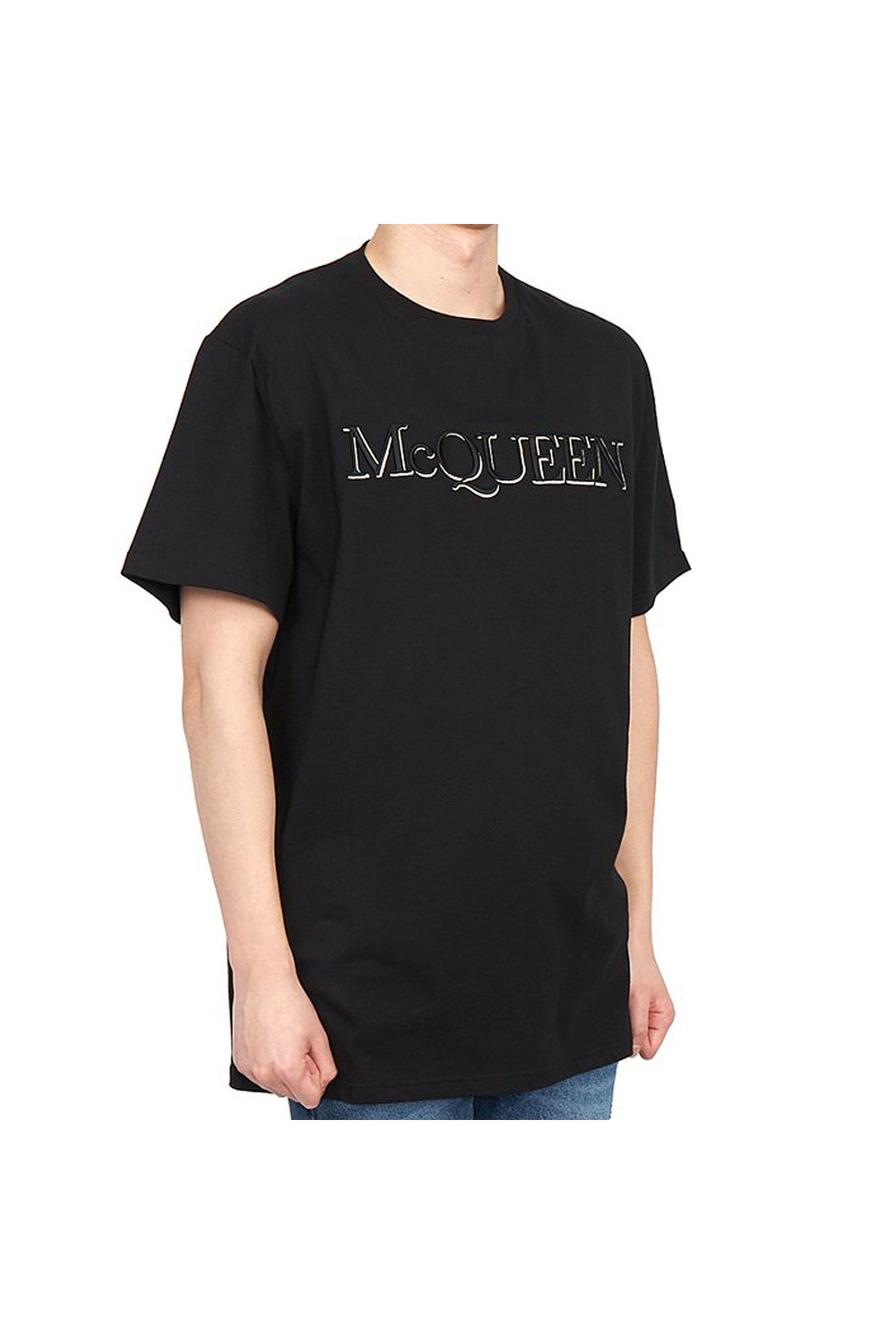 ALEXANDER MCQUEEN-OUTLET-SALE-T-Shirt Schwarz-ARCHIVIST