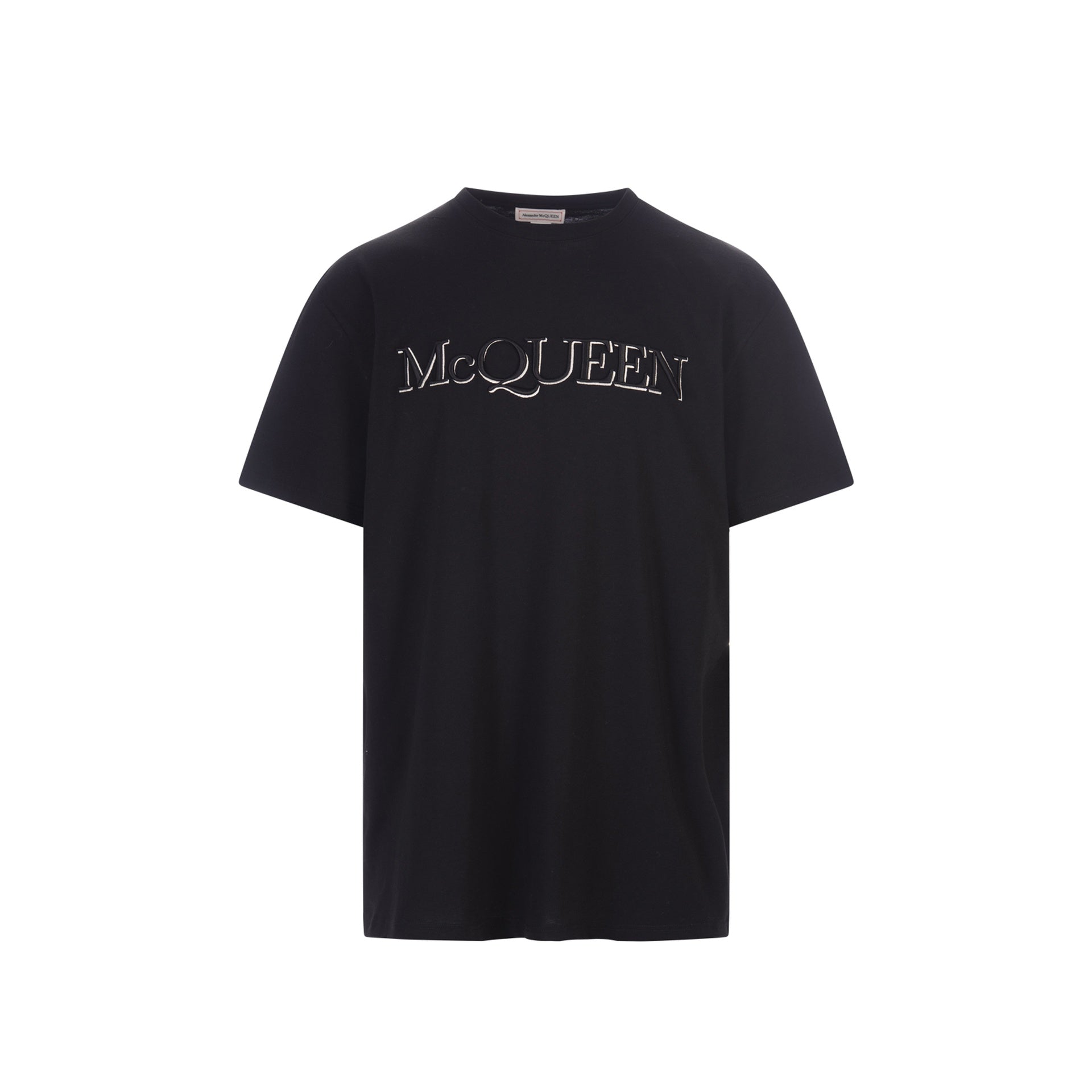 ALEXANDER MCQUEEN-OUTLET-SALE-T-Shirt Schwarz-ARCHIVIST