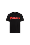 ALEXANDER MCQUEEN-OUTLET-SALE-T-Shirt Schwarz-ARCHIVIST