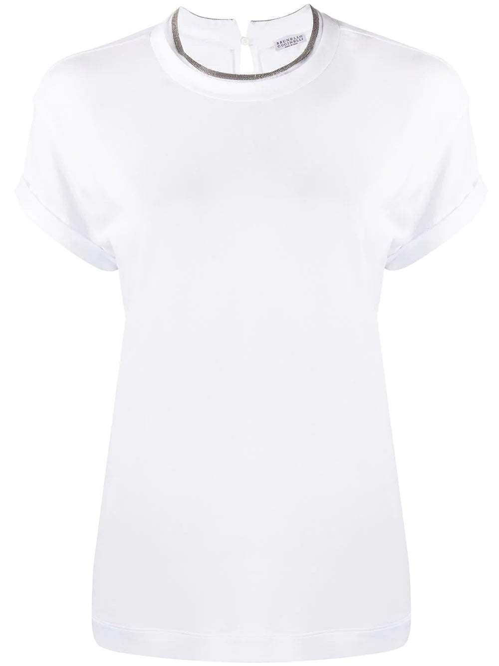 BRUNELLO CUCINELLI-OUTLET-SALE-T-Shirt Weiss-ARCHIVIST