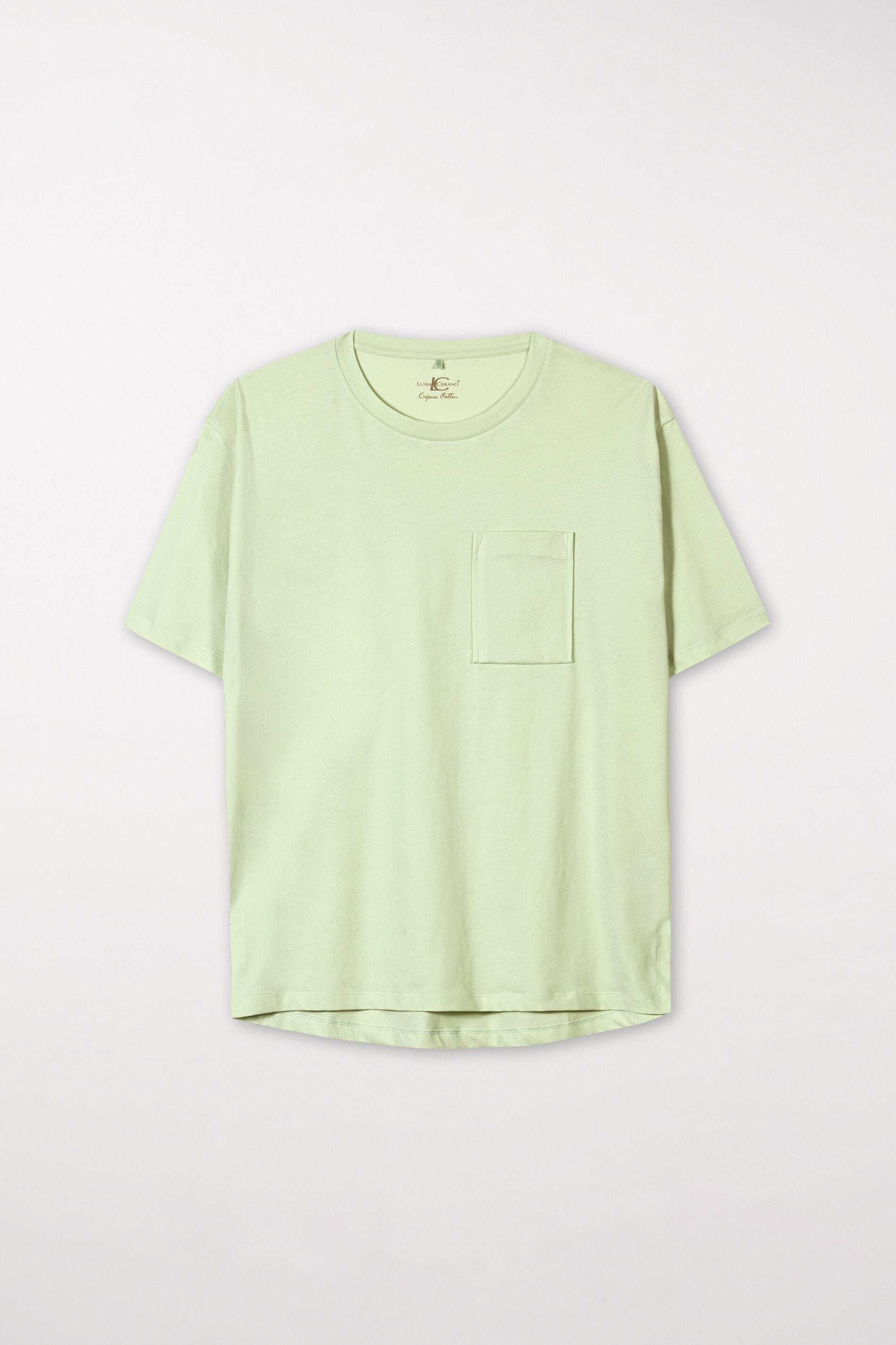 LUISA CERANO-OUTLET-SALE-T-Shirt aus Organic-Cotton-34-pistachio-by-ARCHIVIST