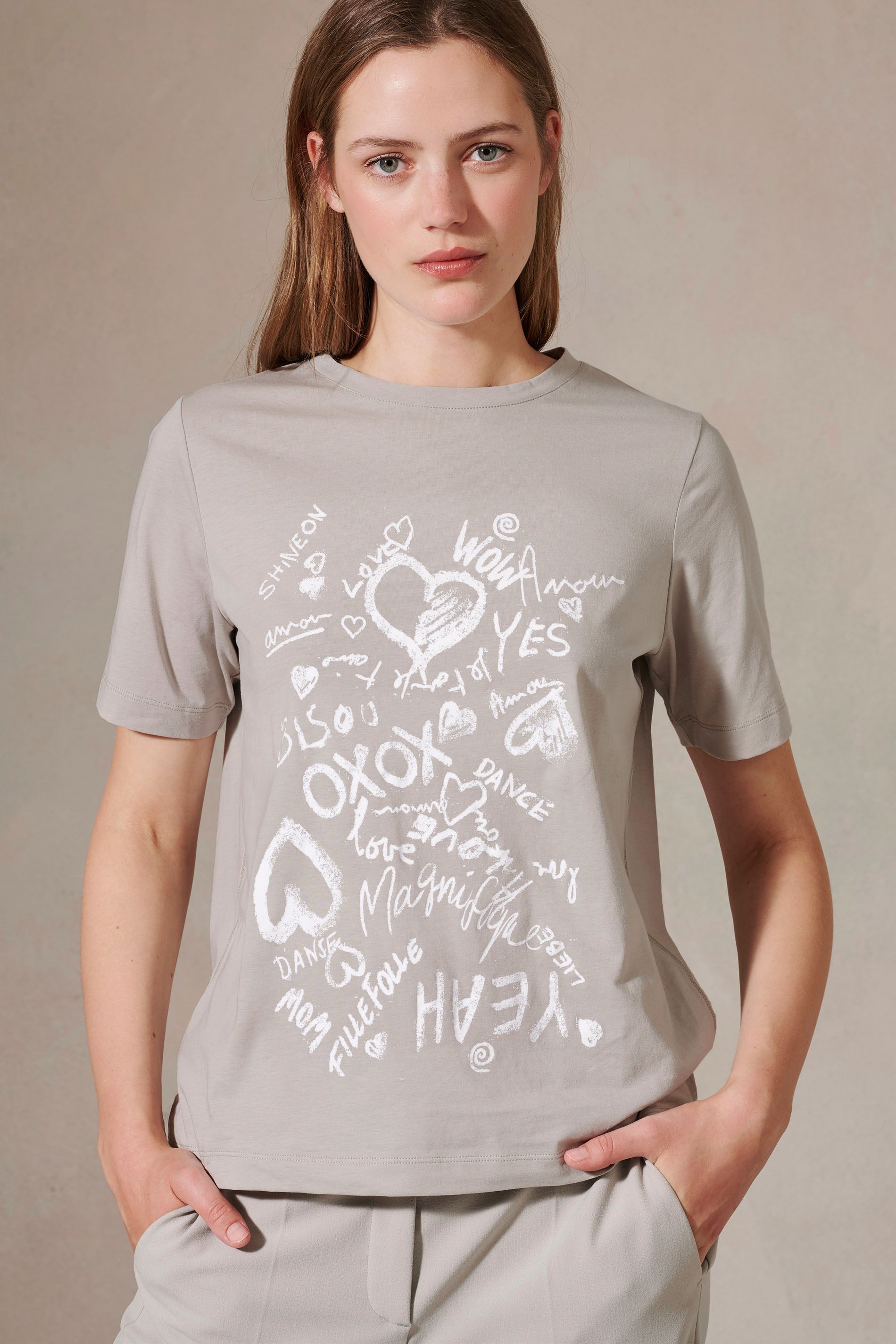LUISA CERANO-OUTLET-SALE-T-Shirt mit Print--by-ARCHIVIST