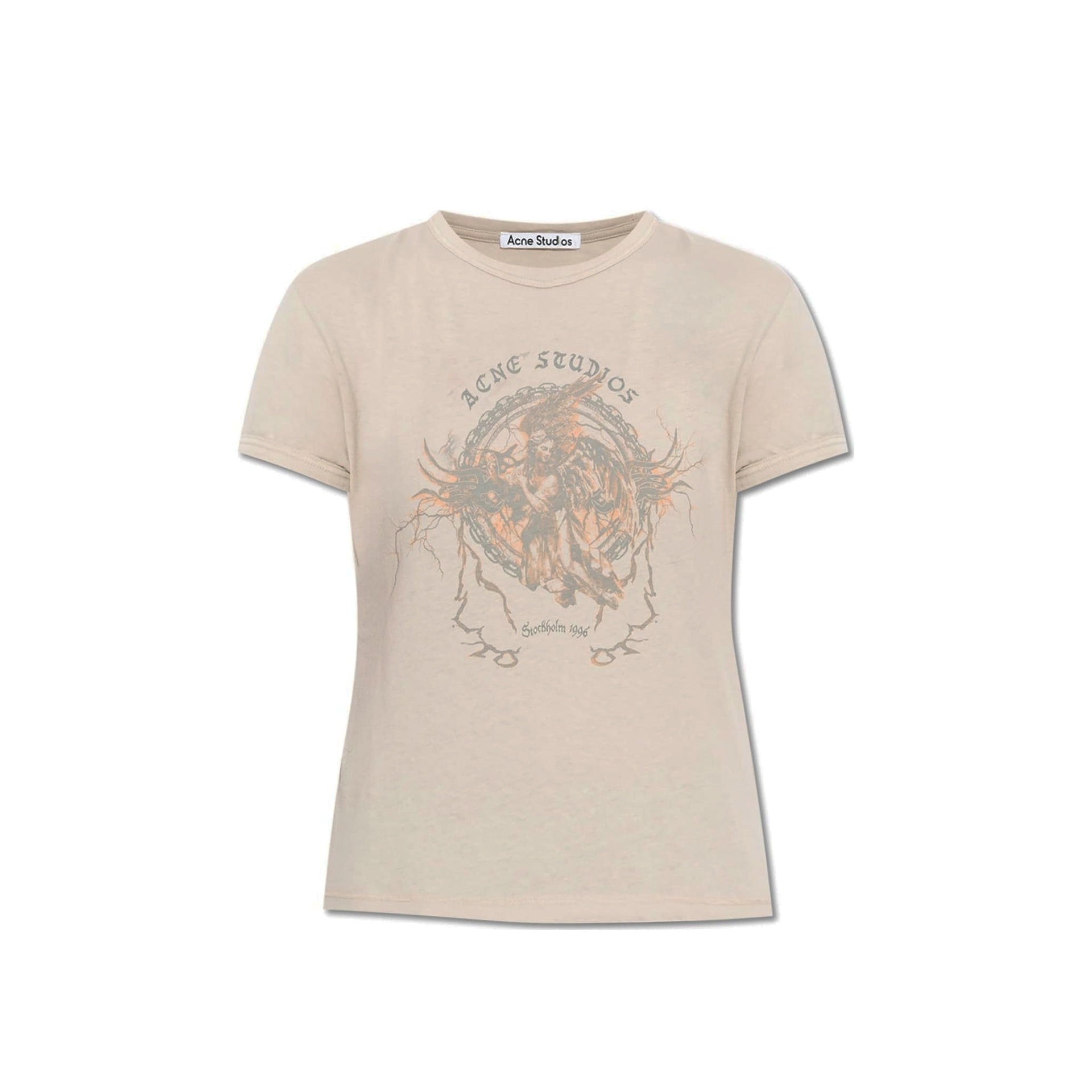 Acne Studios-OUTLET-SALE-T-Shirts & Polos BEIGE-ARCHIVIST