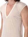 Rick Owens-OUTLET-SALE-T-Shirts & Polos BEIGE-ARCHIVIST