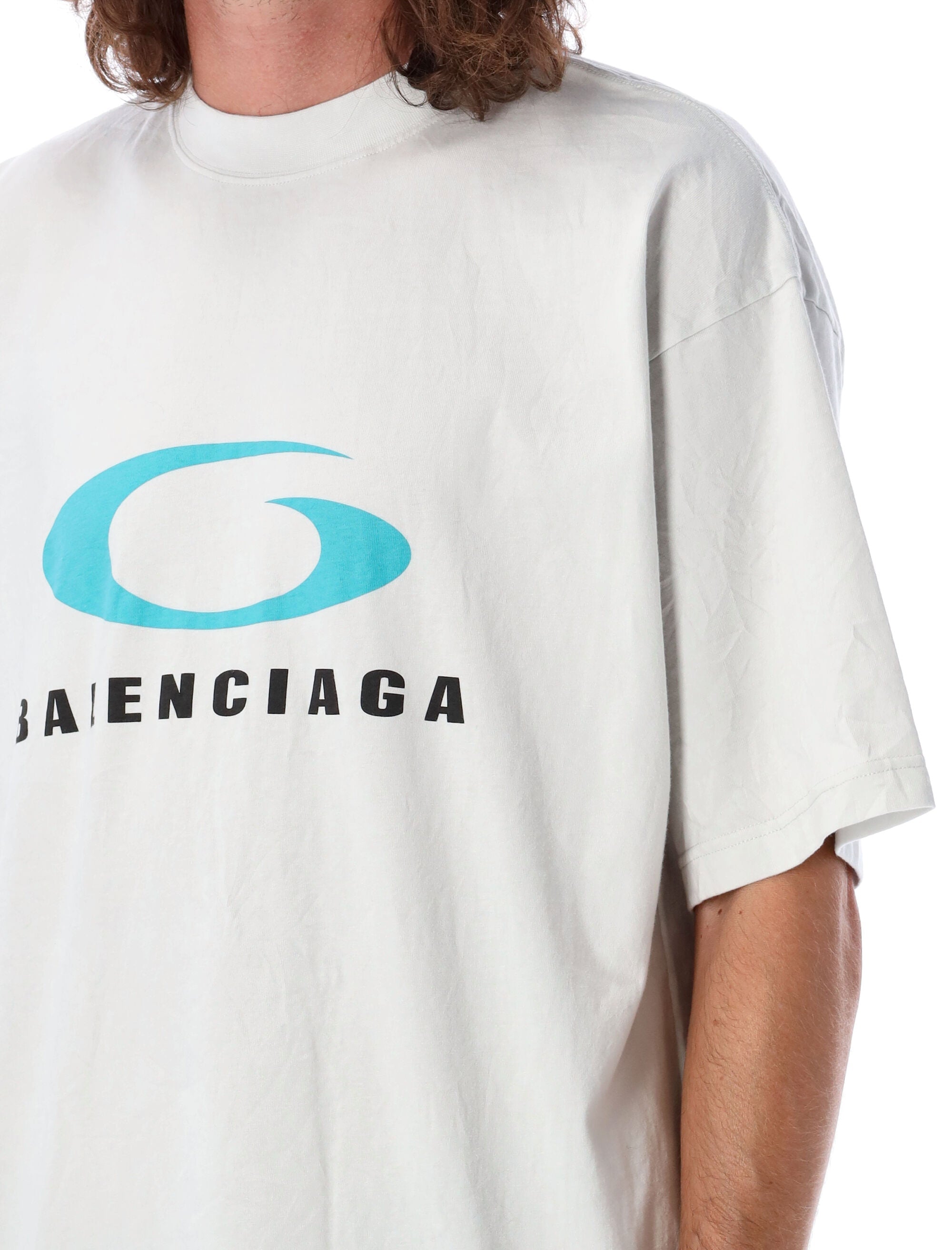 BALENCIAGA-OUTLET-SALE-T-Shirts & Polos BLAU-ARCHIVIST