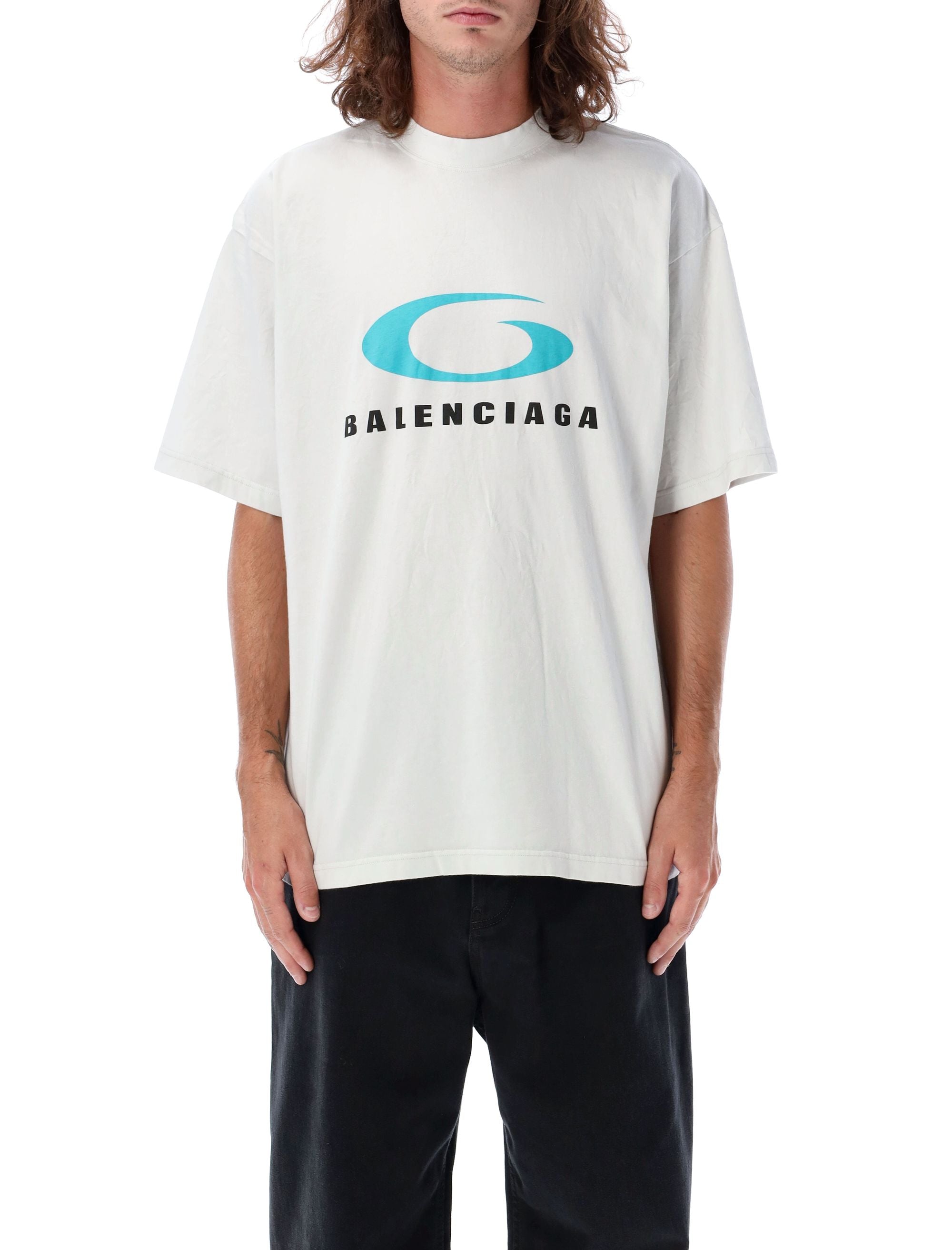 BALENCIAGA-OUTLET-SALE-T-Shirts & Polos BLAU-ARCHIVIST