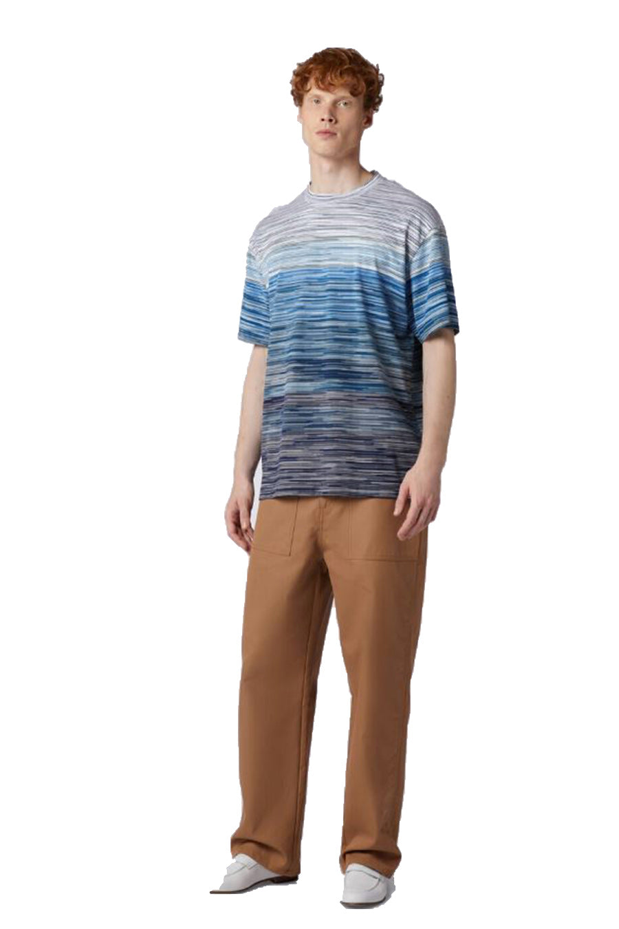 MISSONI-OUTLET-SALE-T-Shirts & Polos BLAU-ARCHIVIST