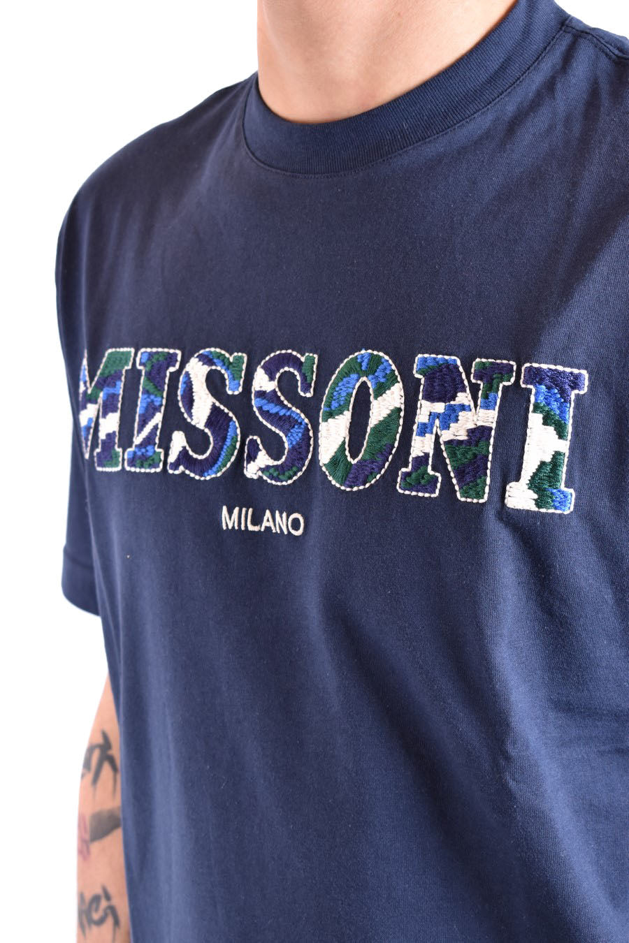 MISSONI-OUTLET-SALE-T-Shirts & Polos BLAU-ARCHIVIST