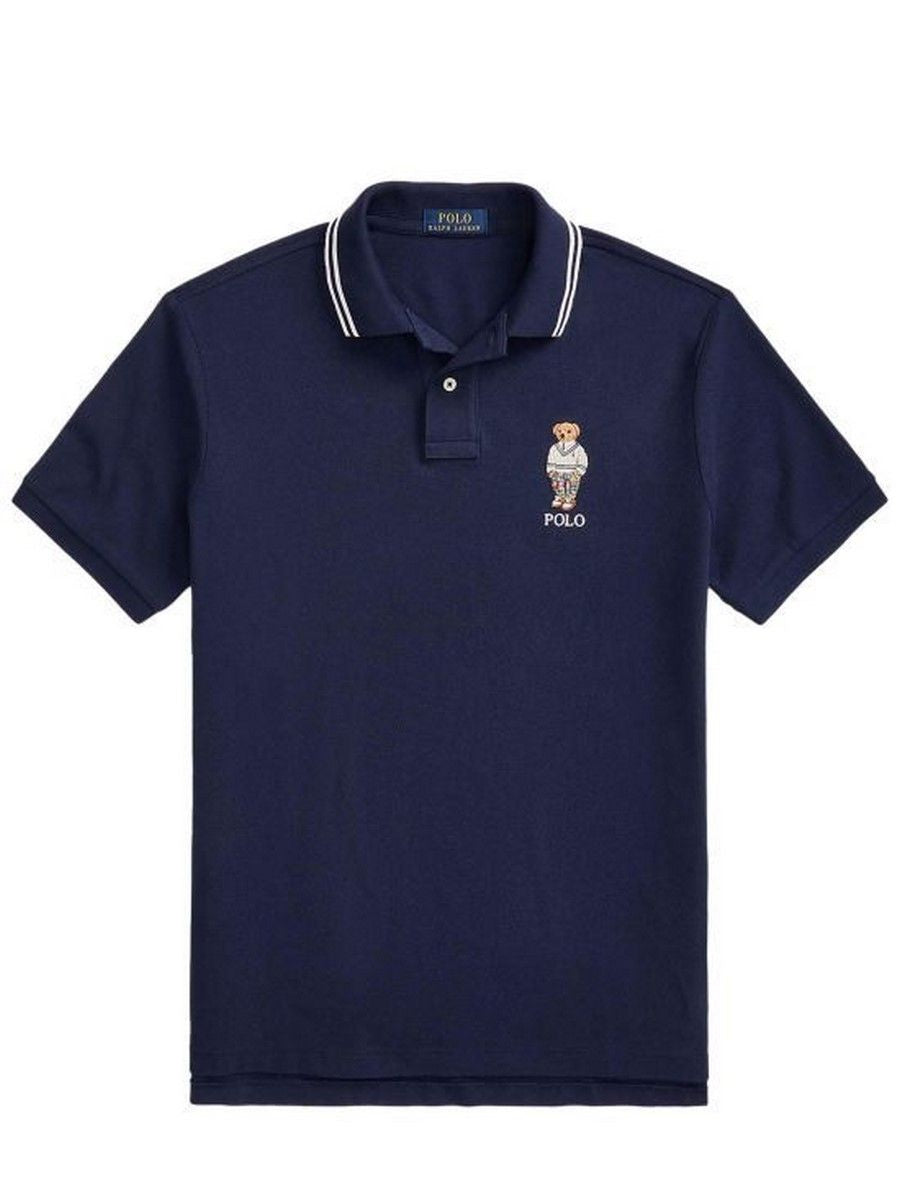 POLO RALPH LAUREN-OUTLET-SALE-T-Shirts & Polos BLAU-ARCHIVIST