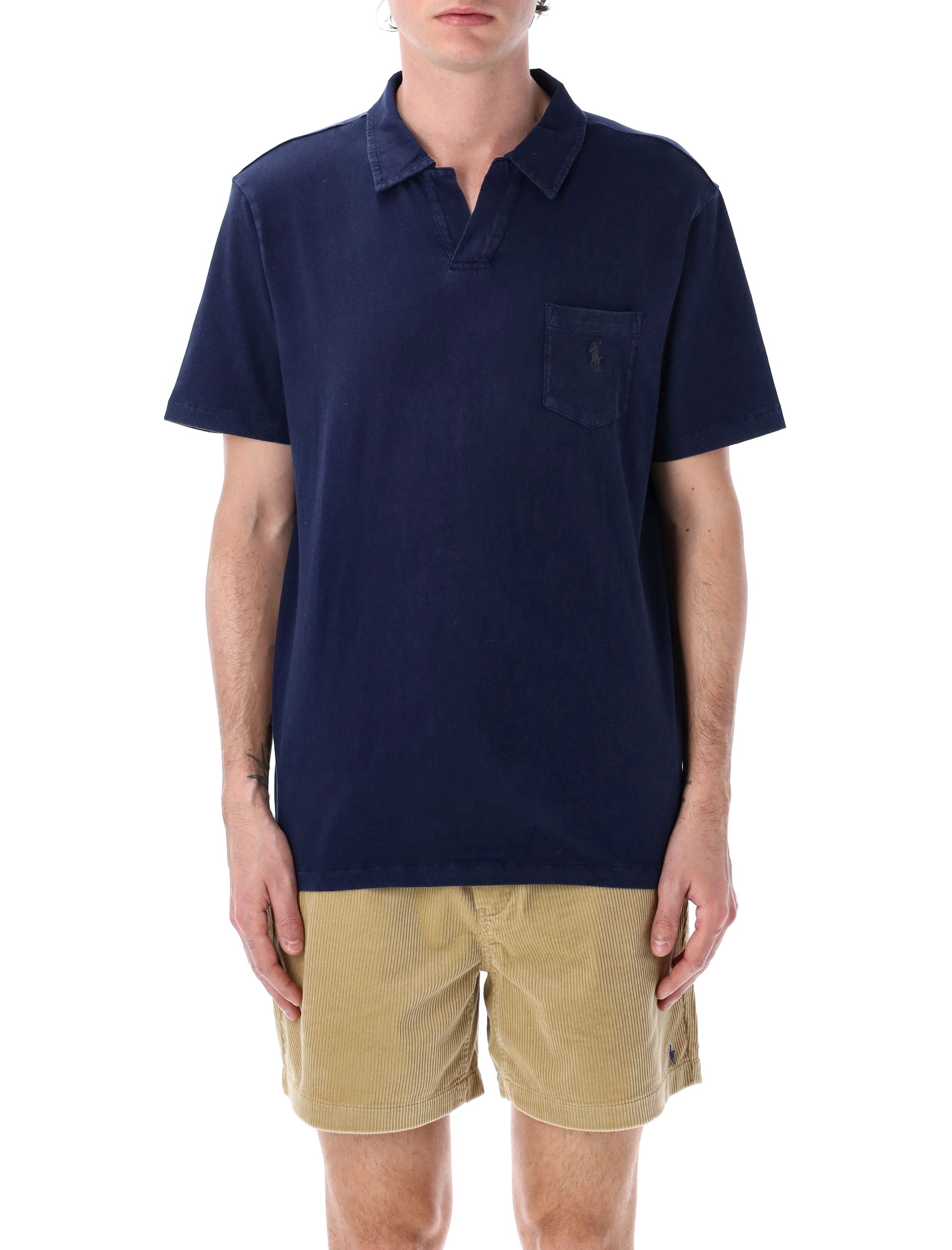 Ralph Lauren-OUTLET-SALE-T-Shirts & Polos BLAU-ARCHIVIST