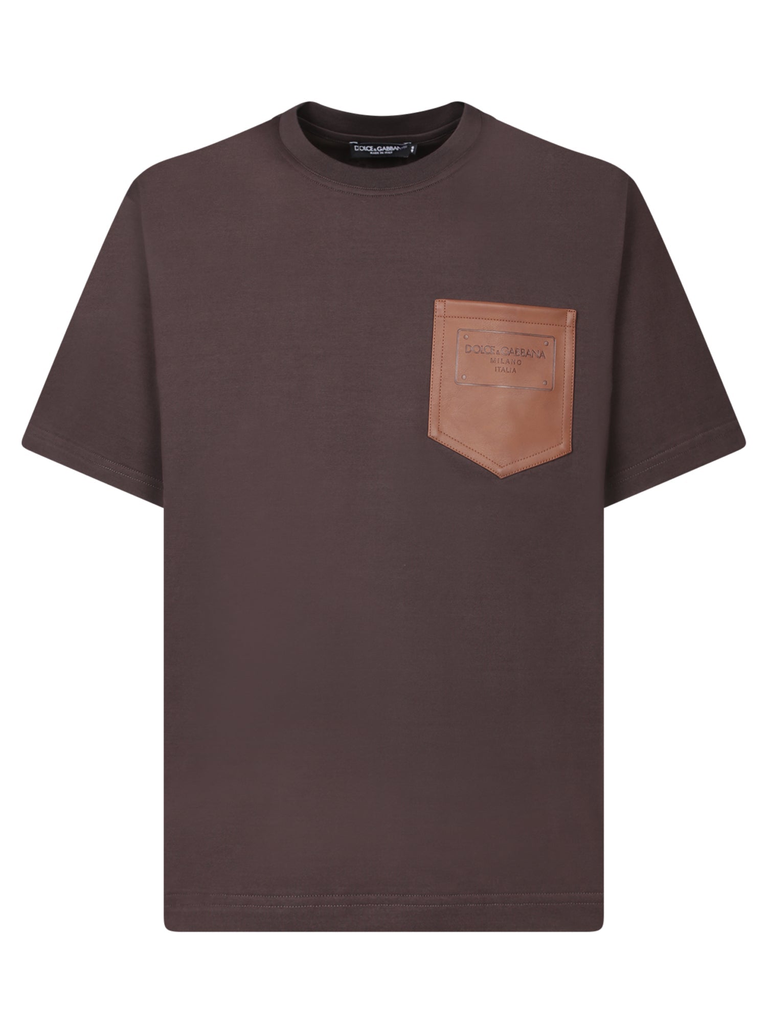 DOLCE & GABBANA-OUTLET-SALE-T-Shirts & Polos BRAUN-ARCHIVIST