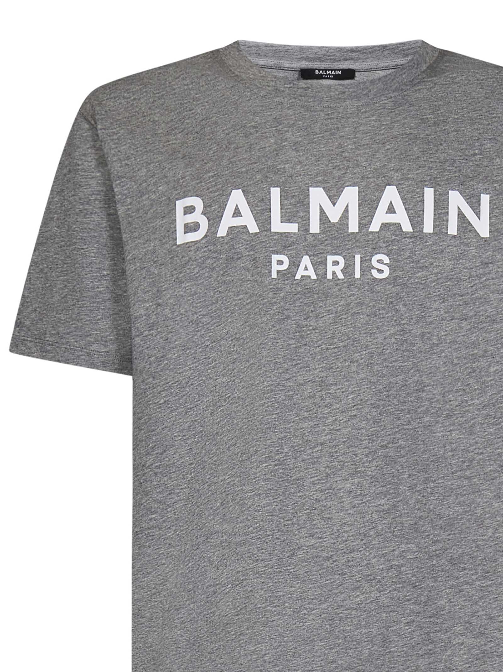 BALMAIN-OUTLET-SALE-T-Shirts & Polos GRAU-ARCHIVIST