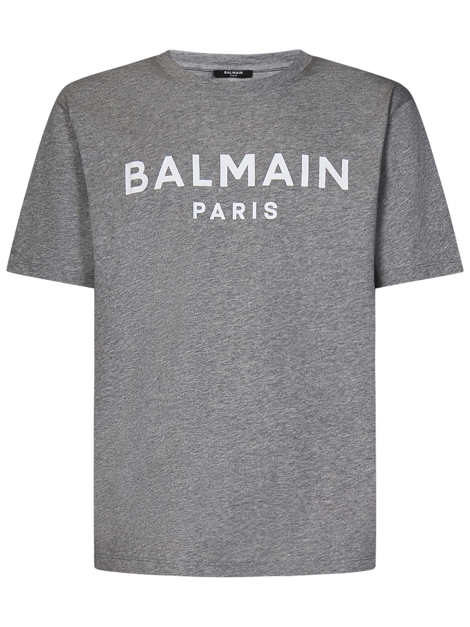 BALMAIN-OUTLET-SALE-T-Shirts & Polos GRAU-ARCHIVIST