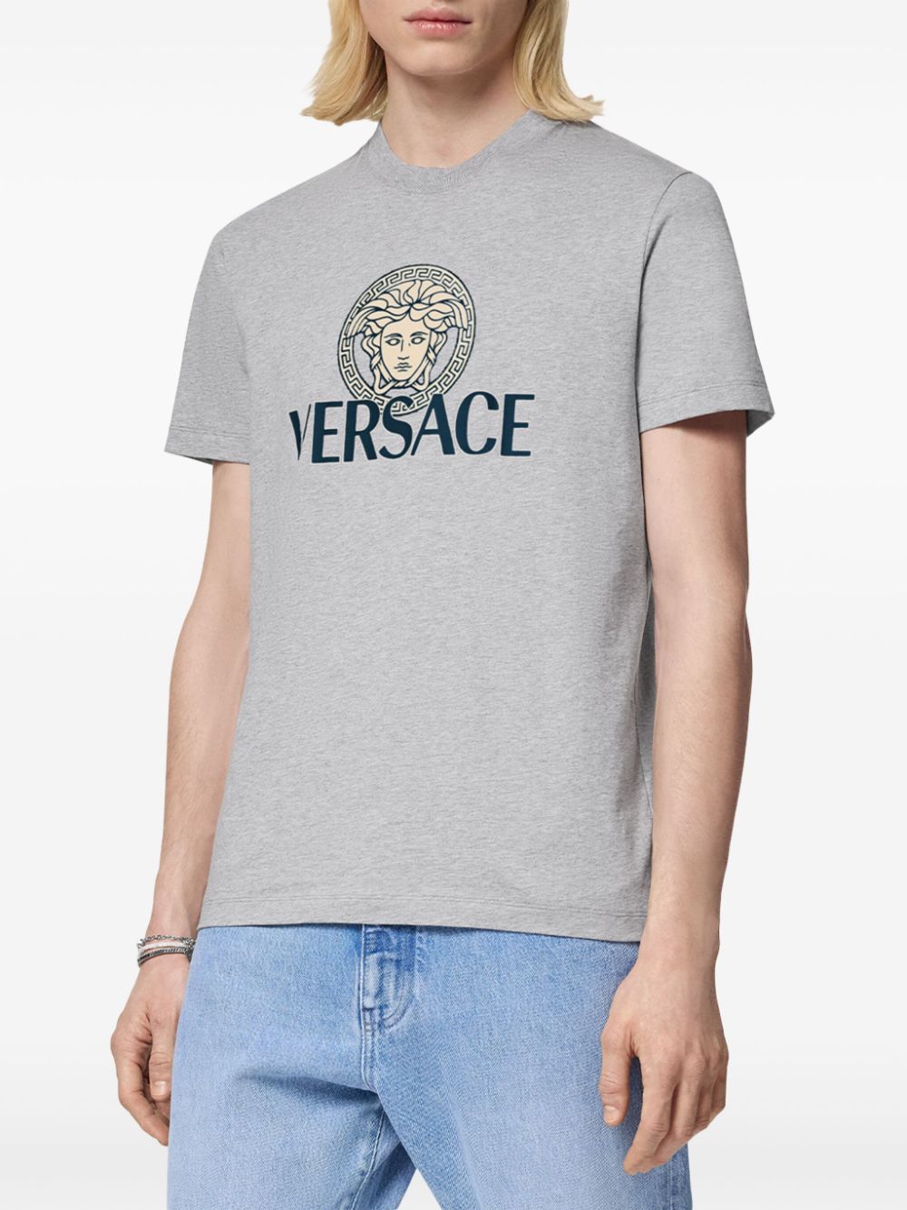 Versace-OUTLET-SALE-T-Shirts & Polos GRAU-ARCHIVIST