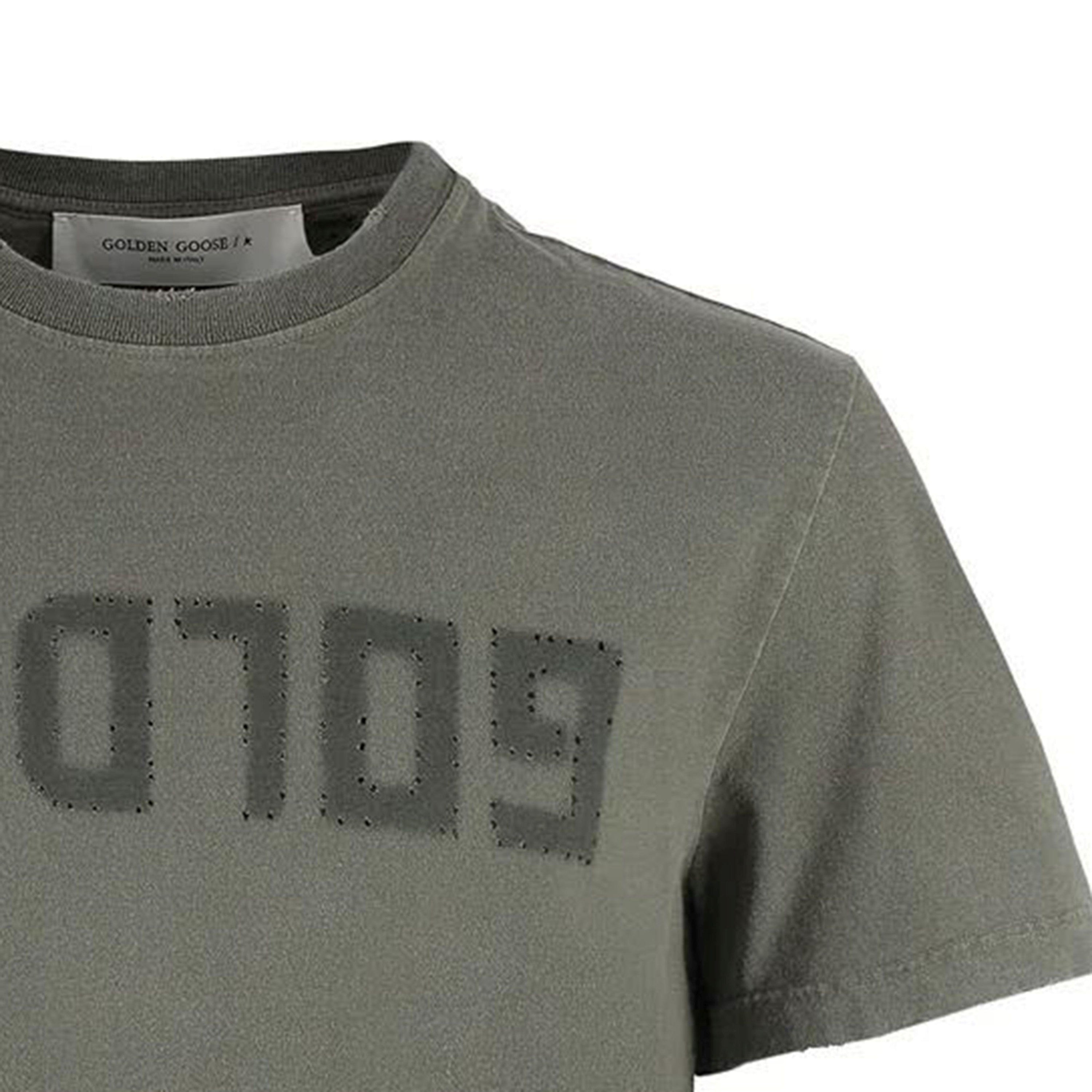 Golden Goose-OUTLET-SALE-T-Shirts & Polos GRÜN-ARCHIVIST