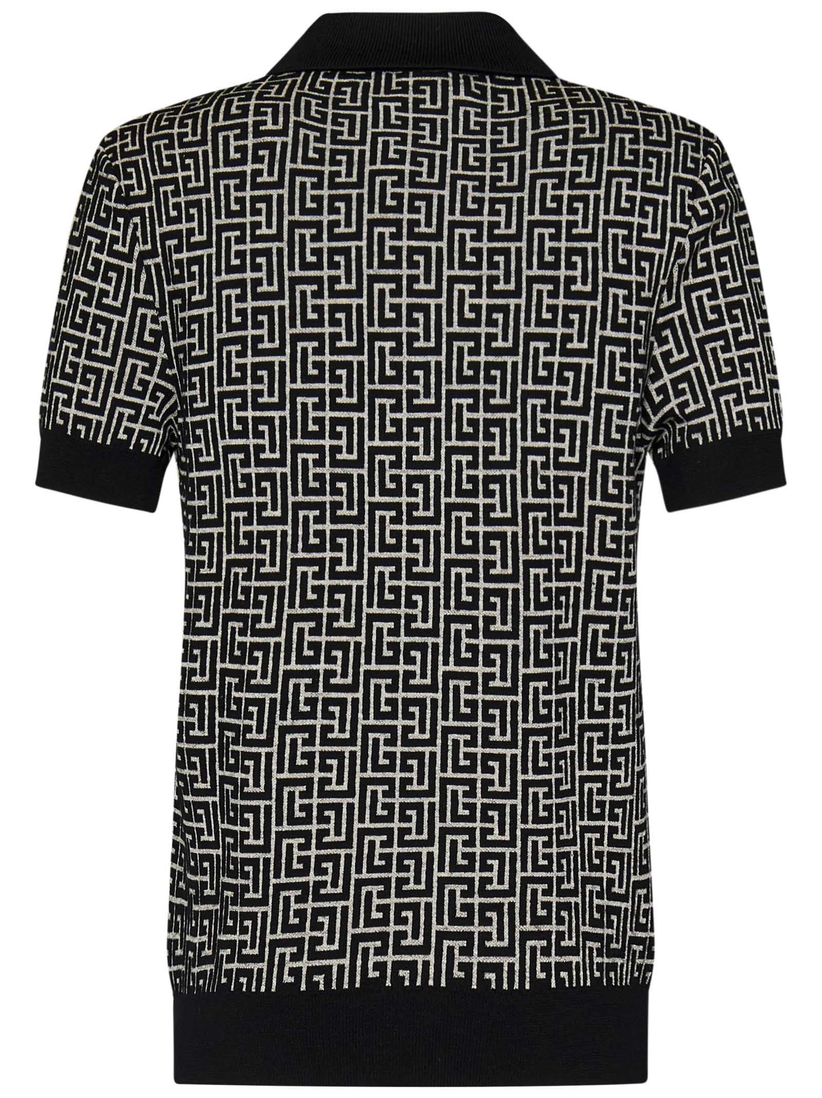 BALMAIN-OUTLET-SALE-T-Shirts & Polos SCHWARZ-ARCHIVIST