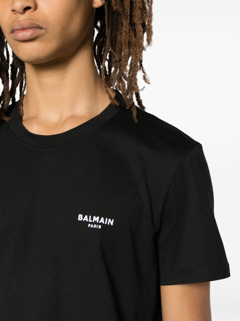 BALMAIN-OUTLET-SALE-T-Shirts & Polos SCHWARZ-ARCHIVIST