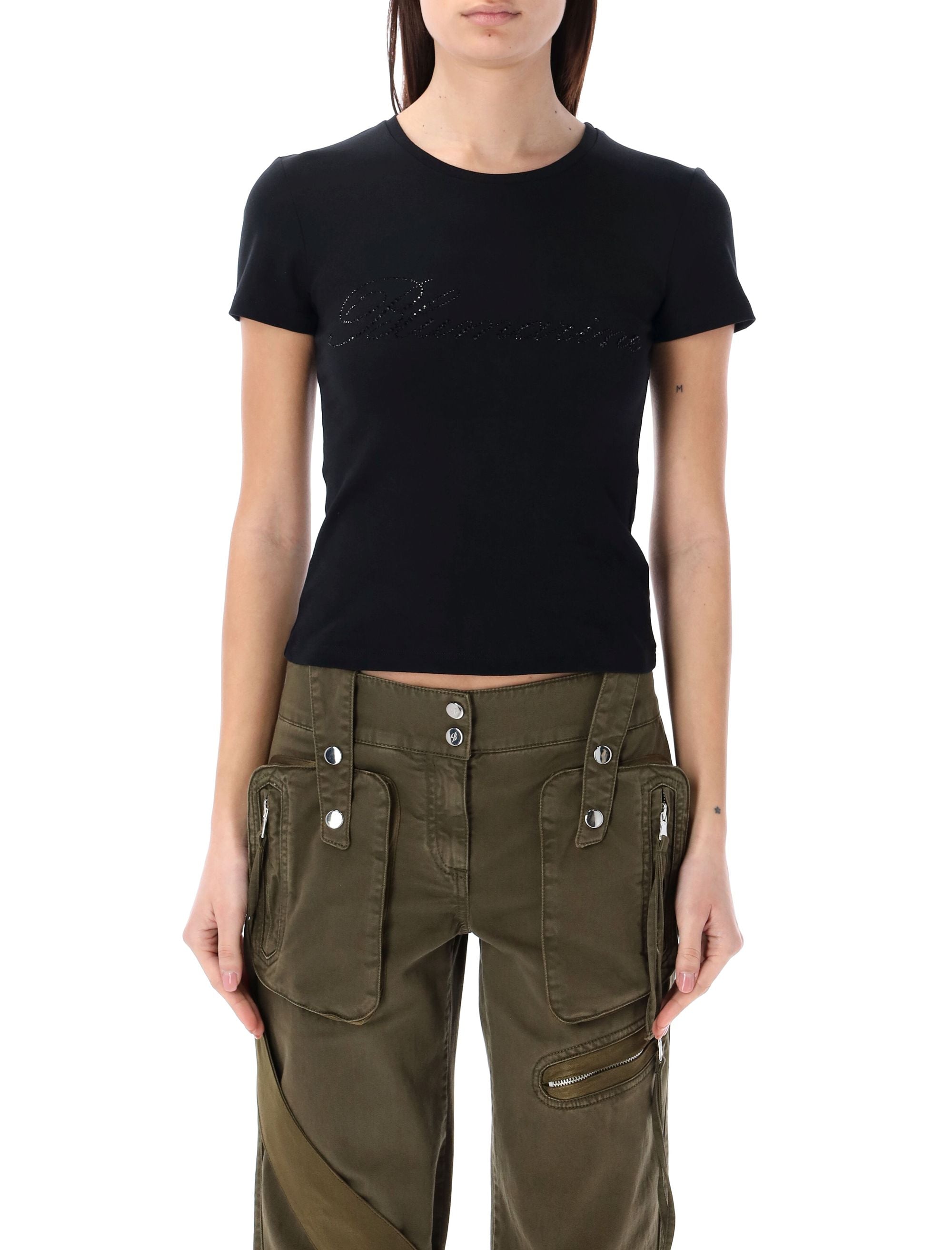 BLUMARINE-OUTLET-SALE-T-Shirts & Polos SCHWARZ-ARCHIVIST