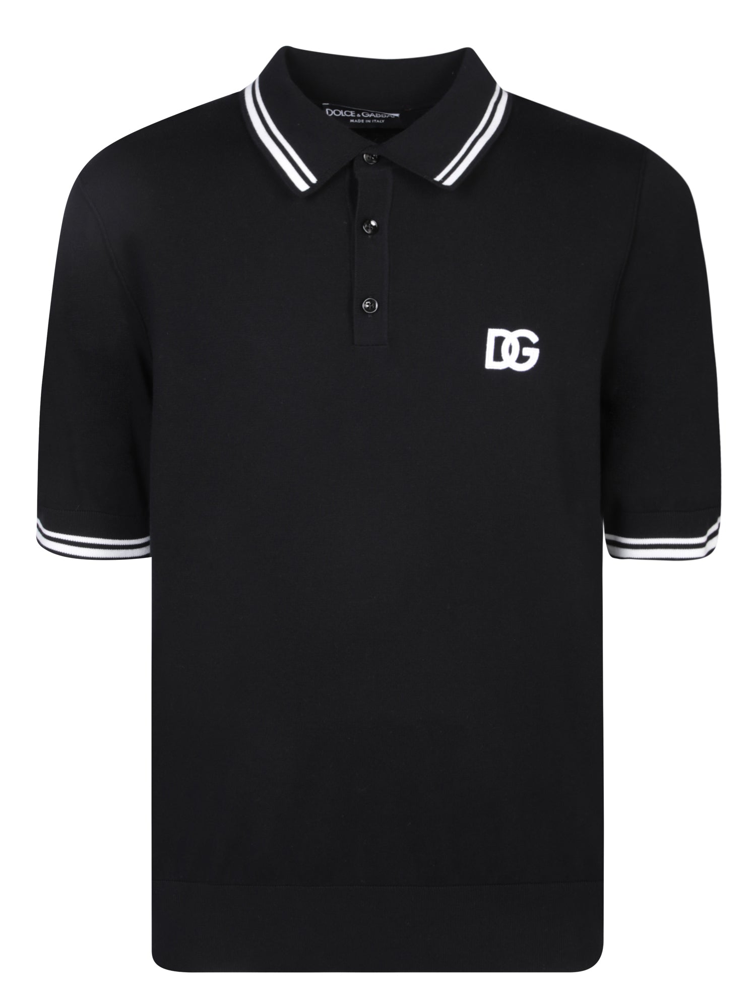 DOLCE & GABBANA-OUTLET-SALE-T-Shirts & Polos SCHWARZ-ARCHIVIST