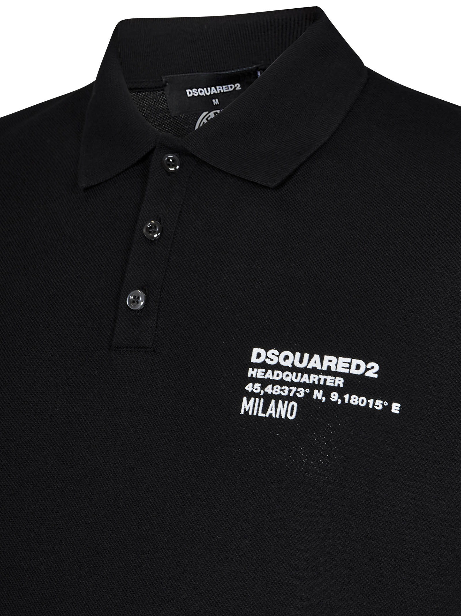 DSQUARED2-OUTLET-SALE-T-Shirts & Polos SCHWARZ-ARCHIVIST