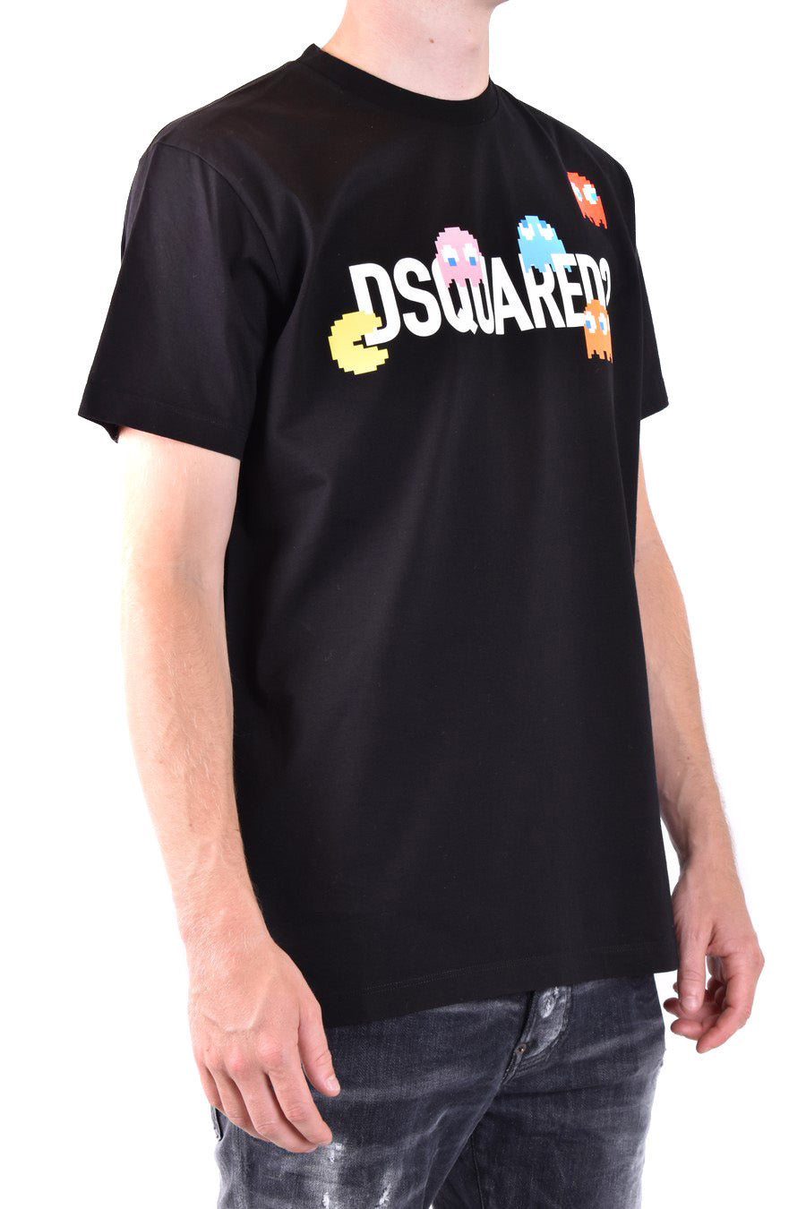 DSQUARED2-OUTLET-SALE-T-Shirts & Polos SCHWARZ-ARCHIVIST