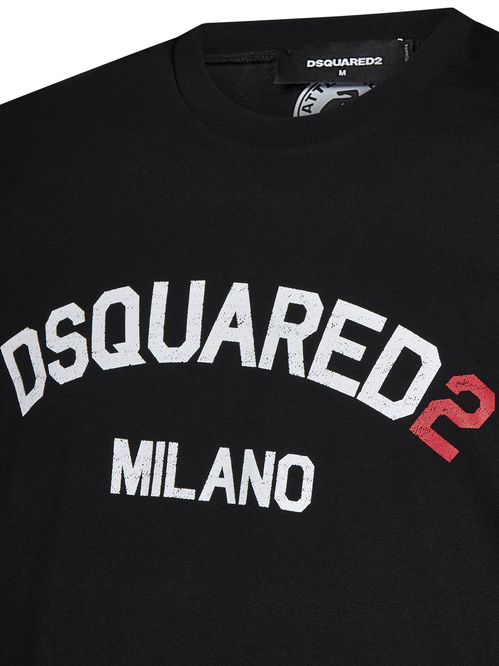 DSQUARED2-OUTLET-SALE-T-Shirts & Polos SCHWARZ-ARCHIVIST