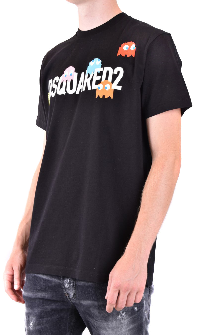 DSQUARED2-OUTLET-SALE-T-Shirts & Polos SCHWARZ-ARCHIVIST