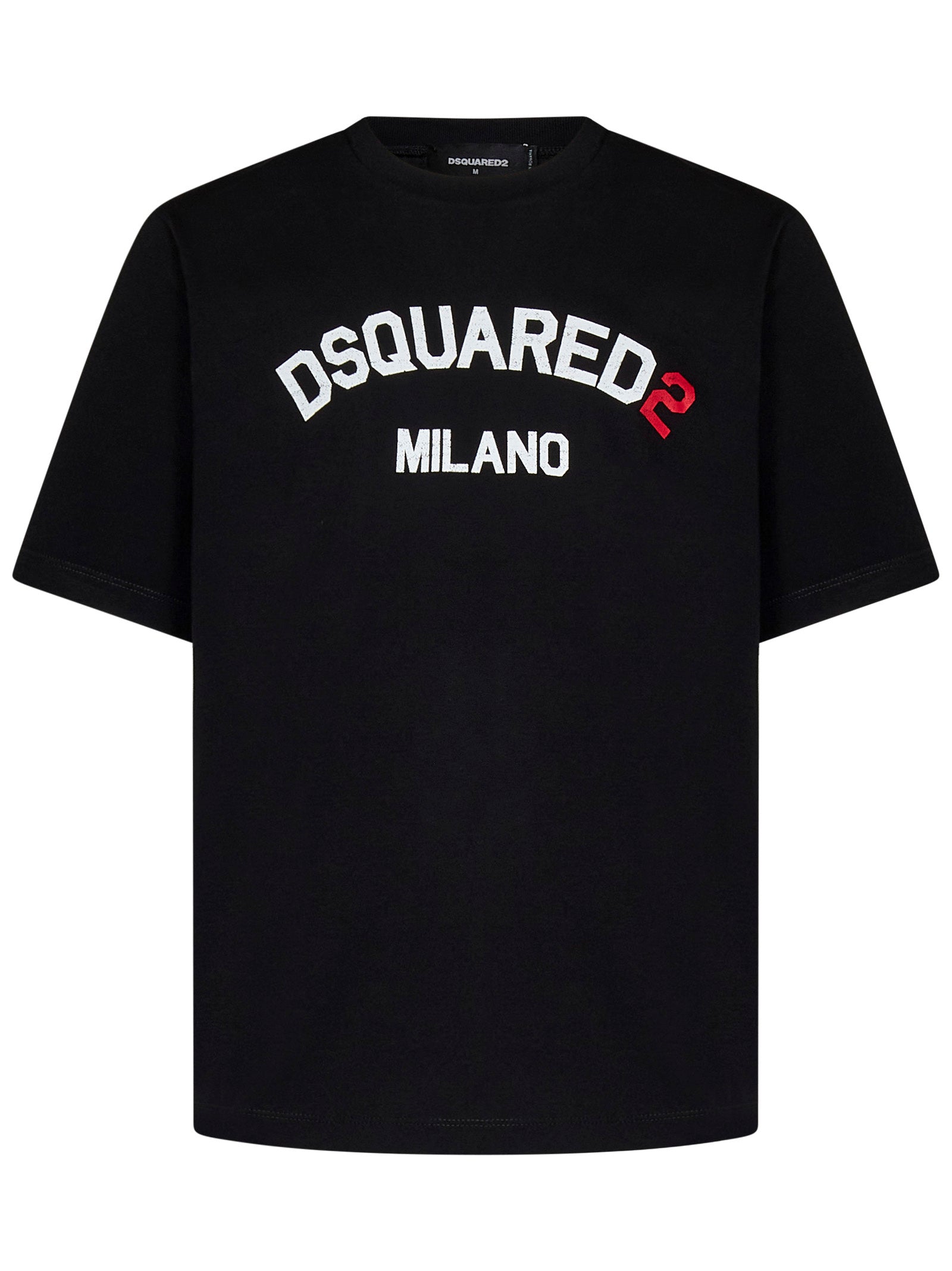 DSQUARED2-OUTLET-SALE-T-Shirts & Polos SCHWARZ-ARCHIVIST