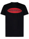 DSQUARED2-OUTLET-SALE-T-Shirts & Polos SCHWARZ-ARCHIVIST