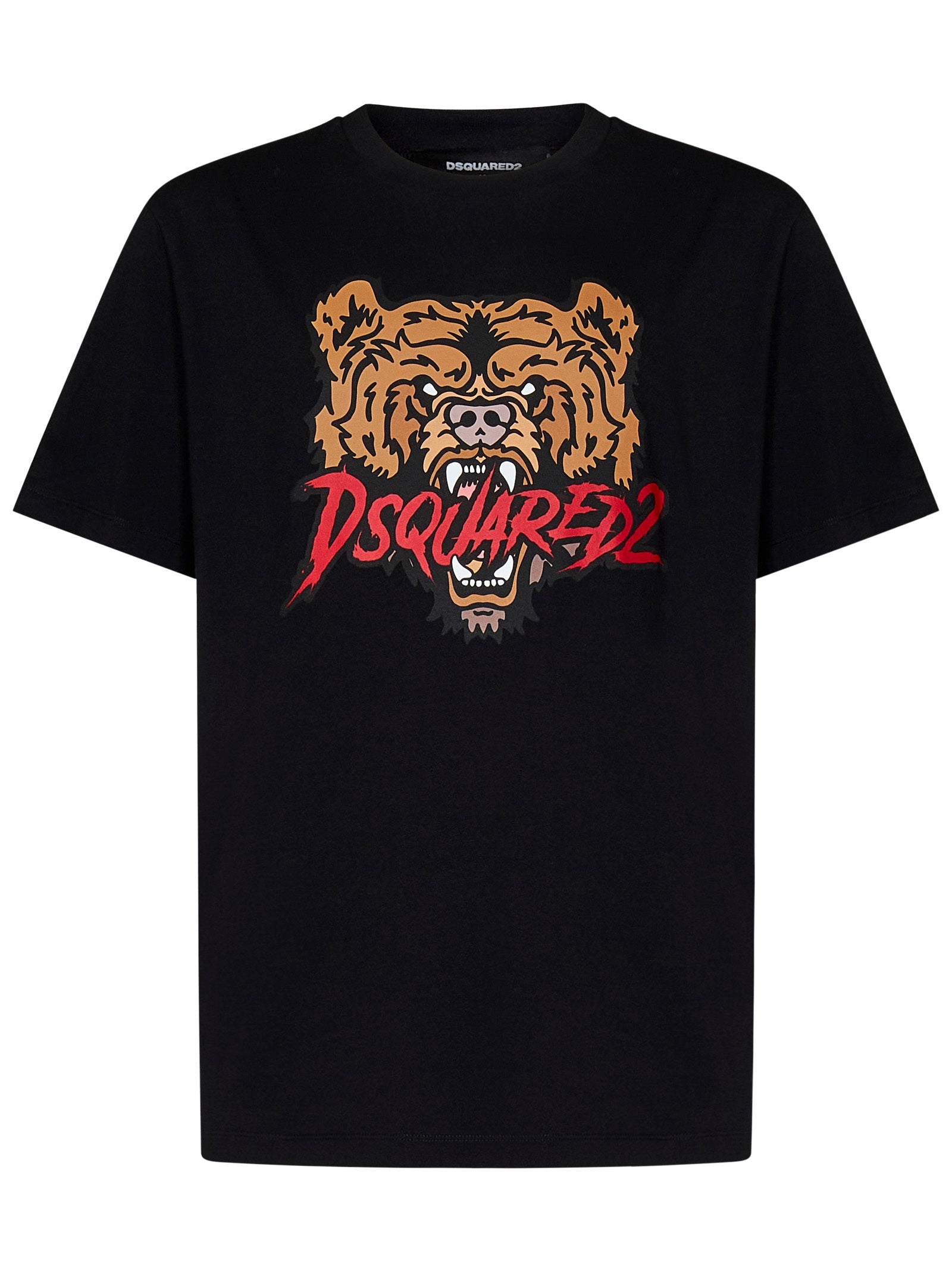 DSQUARED2-OUTLET-SALE-T-Shirts & Polos SCHWARZ-ARCHIVIST