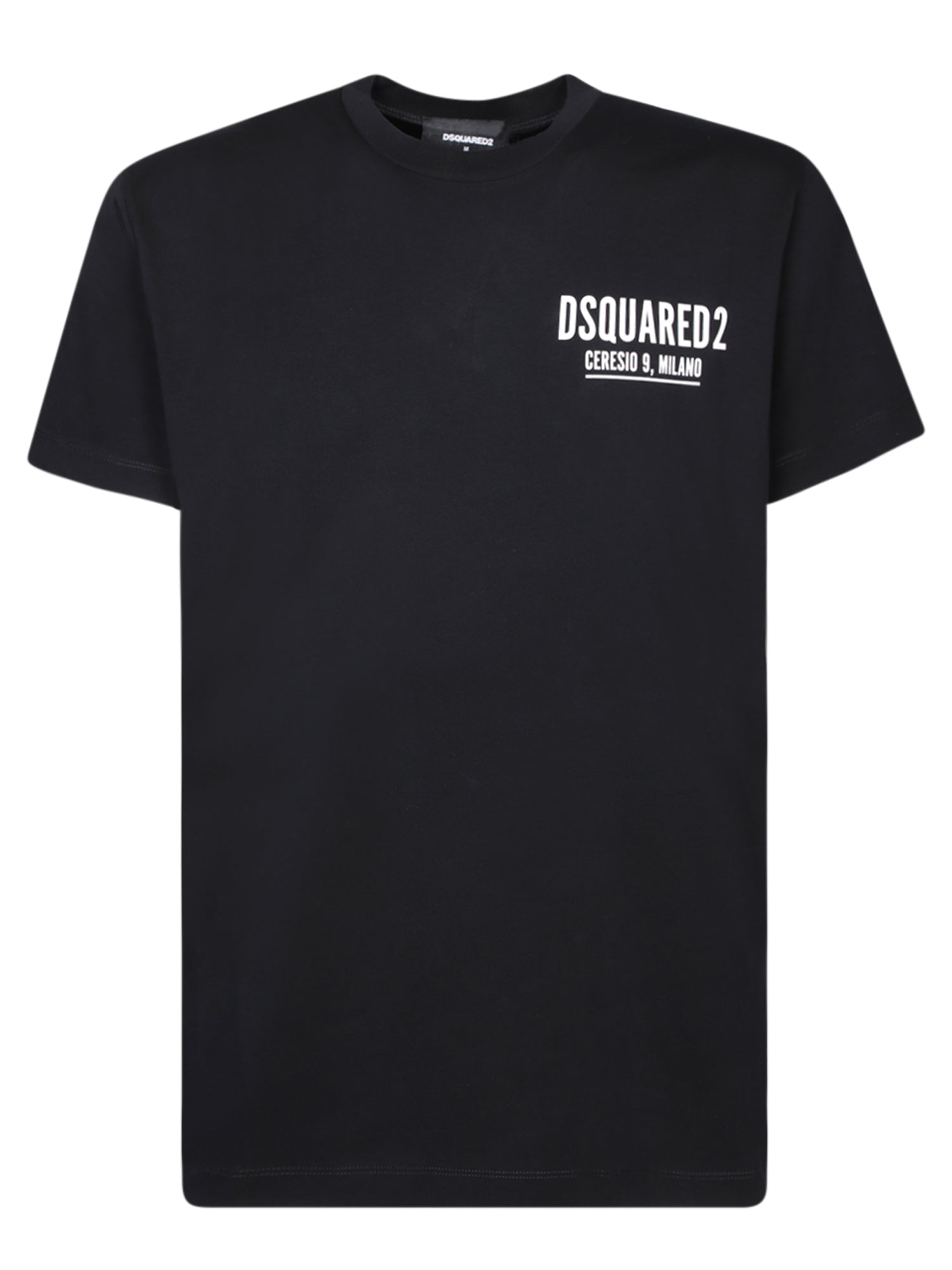 DSQUARED2-OUTLET-SALE-T-Shirts & Polos SCHWARZ-ARCHIVIST