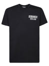 DSQUARED2-OUTLET-SALE-T-Shirts & Polos SCHWARZ-ARCHIVIST