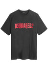 DSQUARED2-OUTLET-SALE-T-Shirts & Polos SCHWARZ-ARCHIVIST