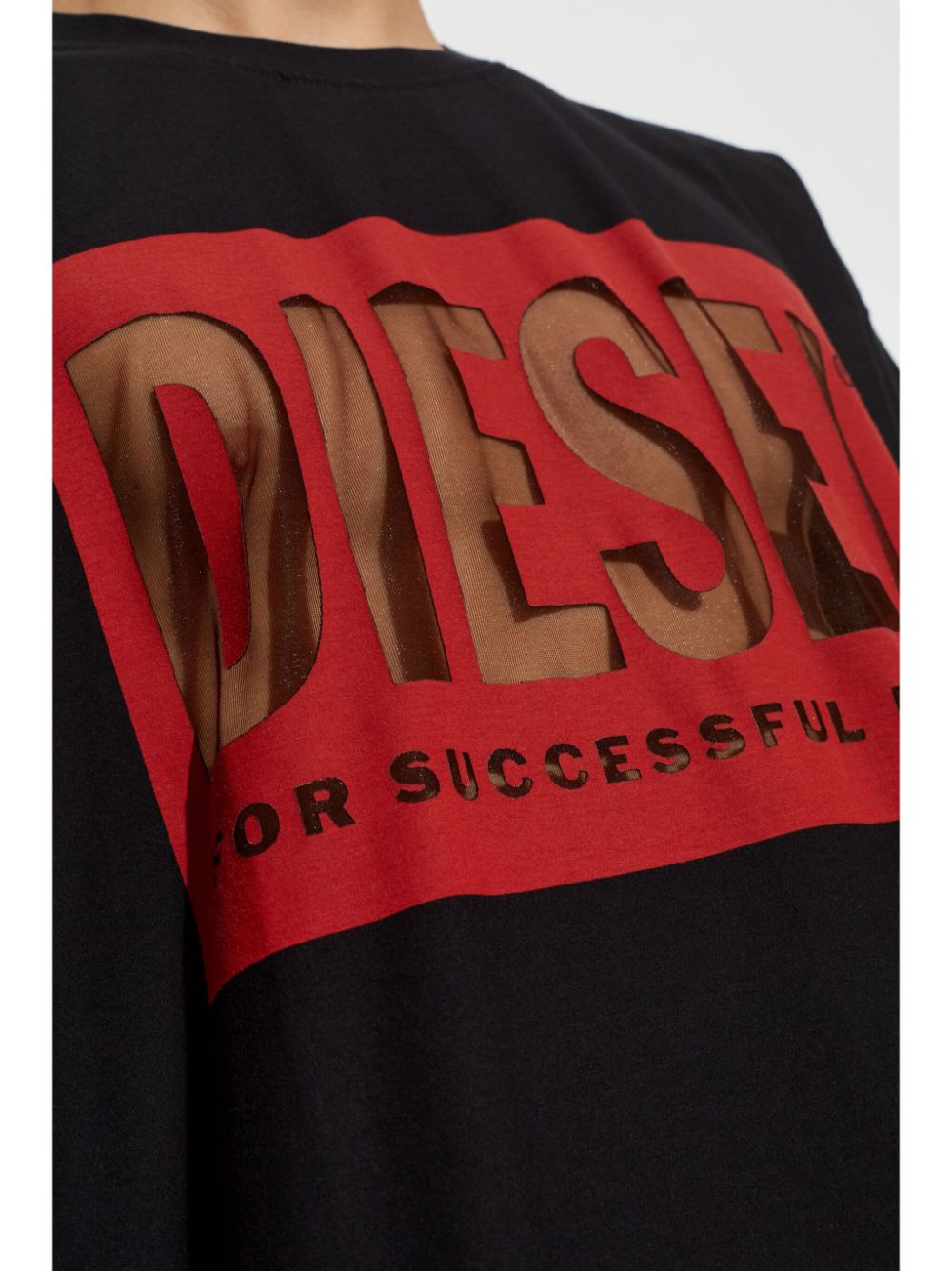 Diesel-OUTLET-SALE-T-Shirts & Polos SCHWARZ-ARCHIVIST