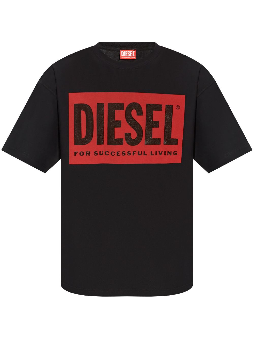 Diesel-OUTLET-SALE-T-Shirts & Polos SCHWARZ-ARCHIVIST