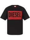 Diesel-OUTLET-SALE-T-Shirts & Polos SCHWARZ-ARCHIVIST